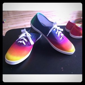Tie dye shoes