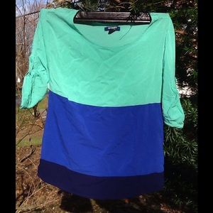 Blue and Aqua Top