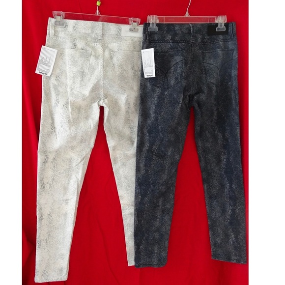 Calvin Klein muted snake skin patterned jeans - Picture 2 of 2