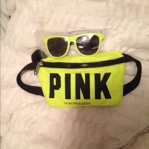 VS fanny pack and sunglasses