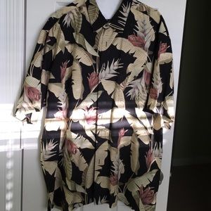 Men's silk button down