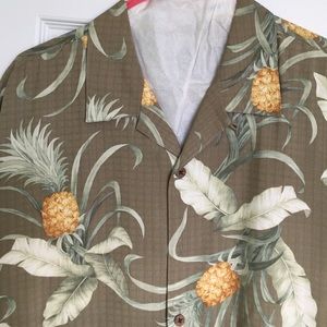 Men's silk button down