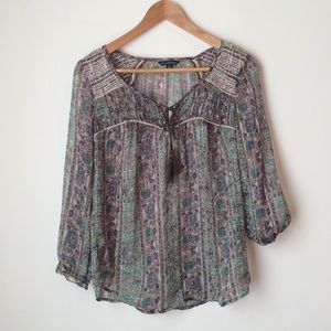American Eagle Outfitters Sheer Top.