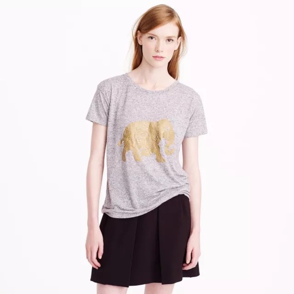 ❌SOLD❌J. Crew Golden Elephant Tee ~ NWT ~ Large - Picture 3 of 4