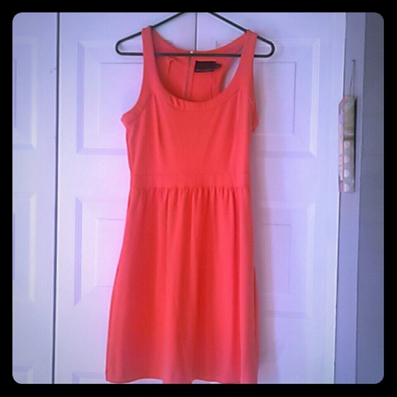 Cynthia Rowley coral skater dress