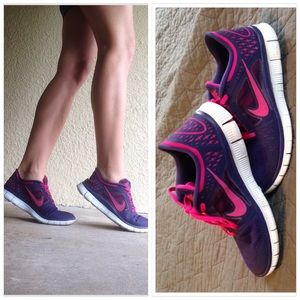 Nike Free Runs Purple & Pink