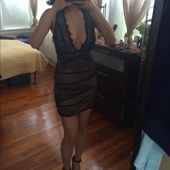 Black Lace Cocktail Dress