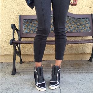 L.a.m.b Frida wedge sneakers.