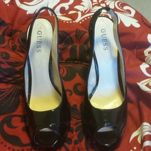 Black Patent leather Sling back!!!!:))