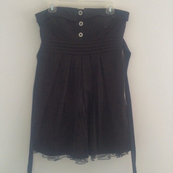 Black strapless dress