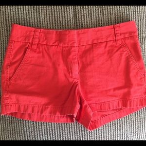 J. Crew broken in chinos in burnt orange.