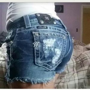 Miss me patriotic shorts