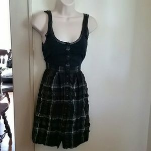 Free People charcoal/blue dress