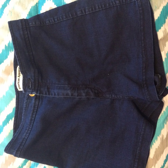 American Apparel Denim - High waisted blue jean shorts 🔒‼️