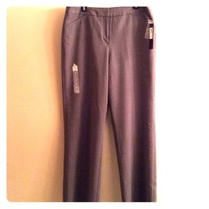 Nicole Miller NWT Perfect Fit Slacks Gray 14