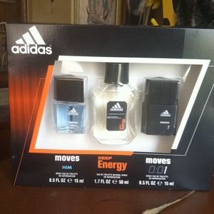 NWB Adidas cologne 3 piece set