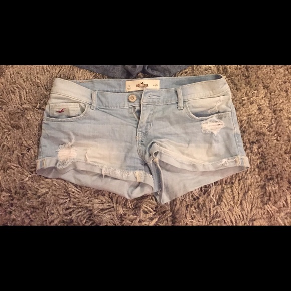 Light wash shorts