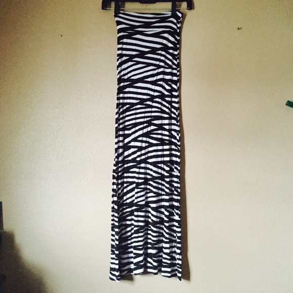 Black & White Maxi Skirt