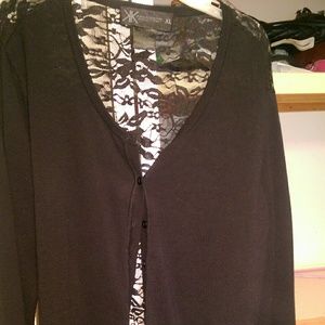 Kardashian Kollection lace back cardiganNotForSale