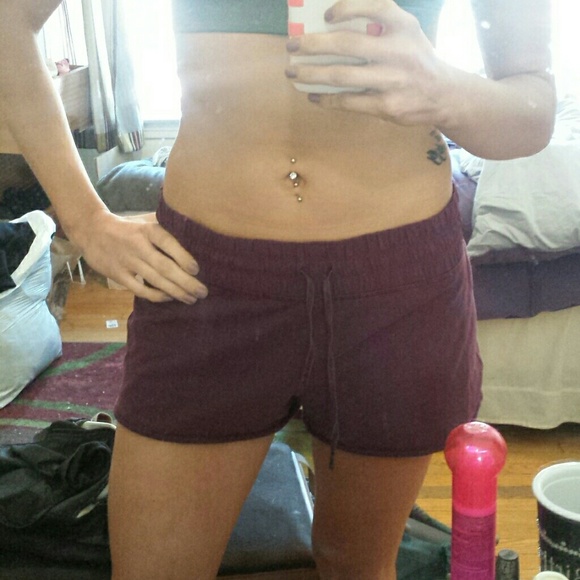 Purple Lululemon Comfy Shorts