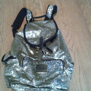 VS silver sparkle back pack