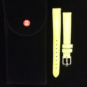 Michele watch 12mm patent leather band