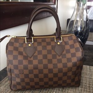 Louis Vuitton Speedy 25 in ebene Damier