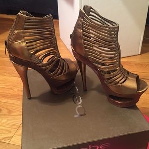 Bebe Stiletto Gladiator Heels