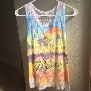 Colorful Lace Tank Top