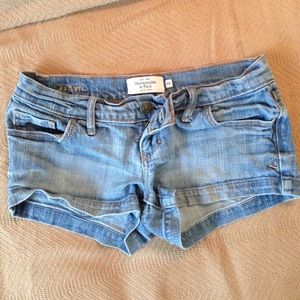 A&F denim shorts
