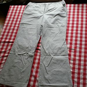 Ann Taylor loft sz 12 navy and white striped pant