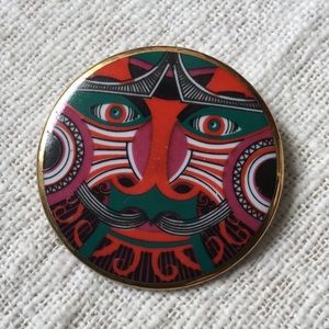 Hand painted broach