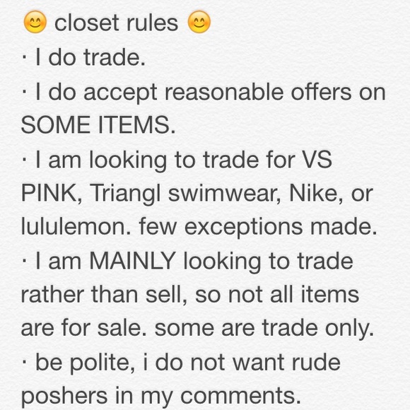 closet rules 💕
