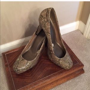 Snake Print Heels