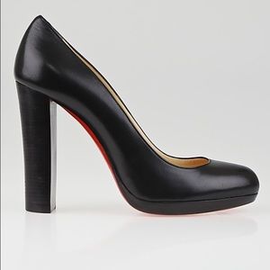 Christian Louboutin Black Kid Leather Grapi Pumps