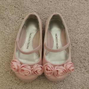 Nordstrom raw silk baby girl shoes