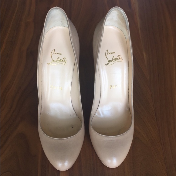 Christian Louboutin Filo 120 nude heels 38.5 - Picture 4 of 4