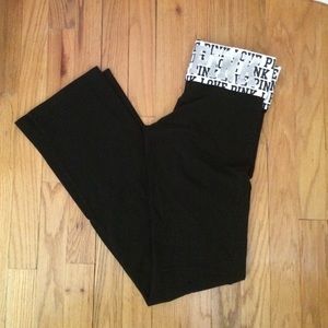 Pink yoga pants. Lightly worn