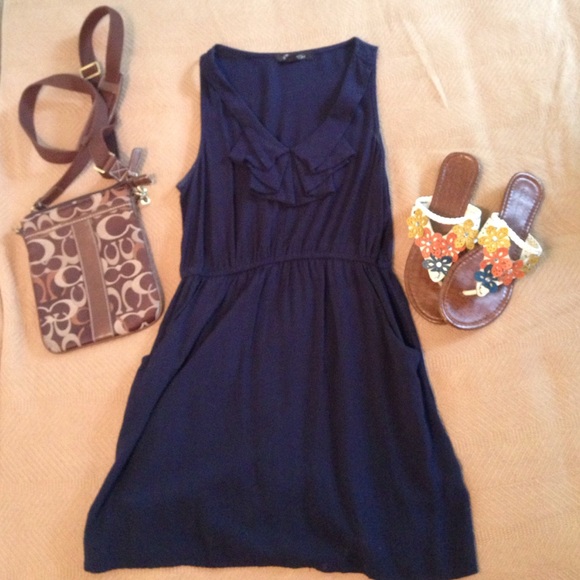 Navy blue F21 sundress - Picture 1 of 2