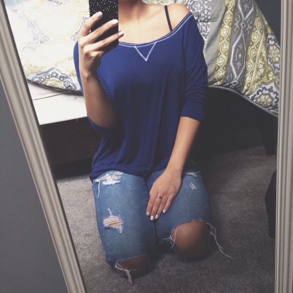 Slouchy Off the Shoulder Tee