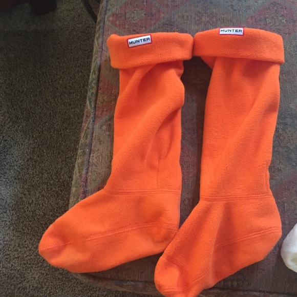 *REDUCED* Hunter orange Welly socks!
