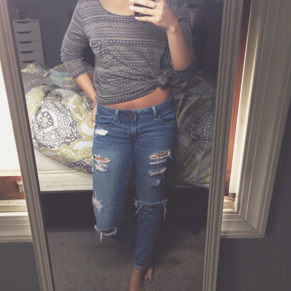 Aztec Printed Slouchy Tee