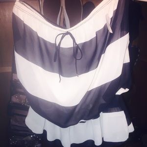 Blue &I white tube top