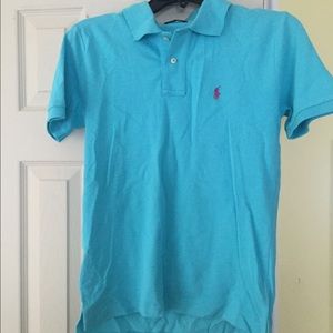 Blue Ralph Lauren polo shirt