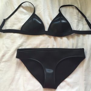 Triangl swimsuit bottoms & bag