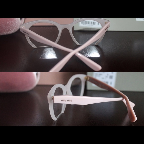 SOLD Miu Miu by Prada Pink Rasoir Round Eyeglasses - Picture 2 of 3