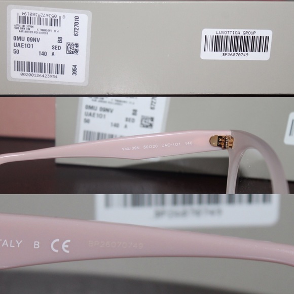SOLD Miu Miu by Prada Pink Rasoir Round Eyeglasses - Picture 3 of 3