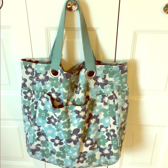 Blue & Green Flower Bag
