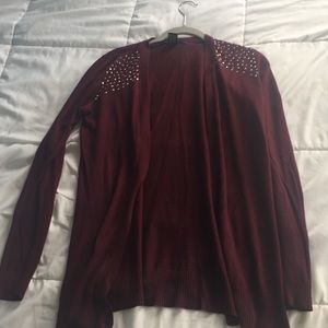 Maroon cardigan