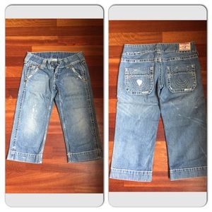 True Religion Joey Crop jeans size 29